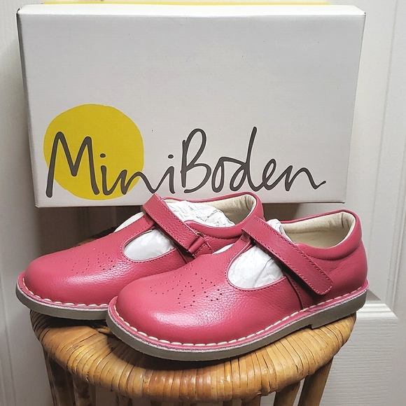 Mini Boden Shoes New Mini Boden Girls 32 Leather Tbar Shoes Poshmark